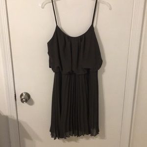 Olive Chiffon flowy dress